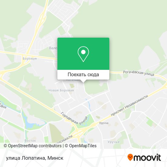 Карта улица Лопатина