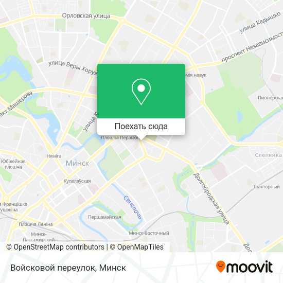 Карта Войсковой переулок