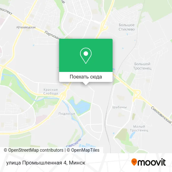 Карта улица Промышленная 4
