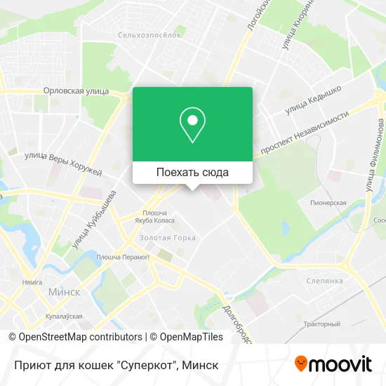 Карта Приют для кошек "Суперкот"