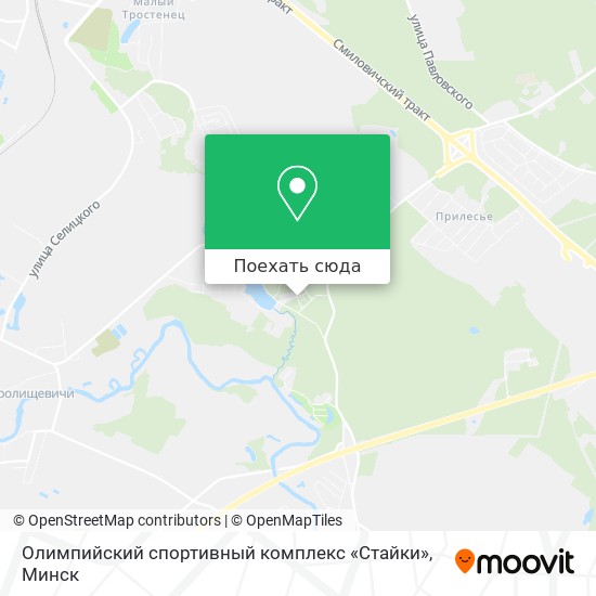 Карта Олимпийский спортивный комплекс «Стайки»