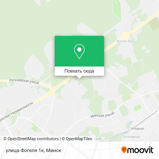 Карта улица Фогеля 1к