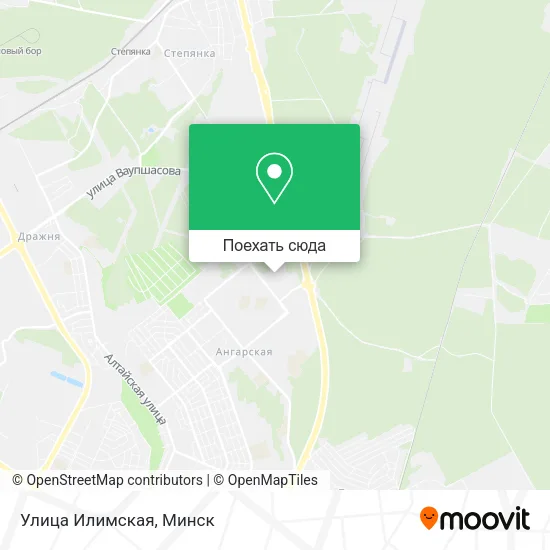 Карта Улица Илимская
