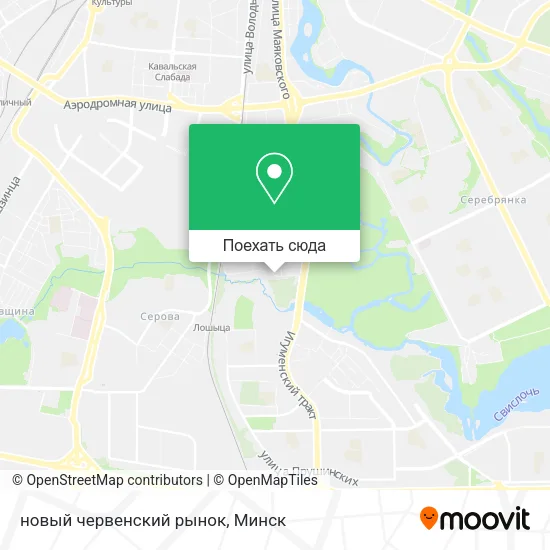 Карта новый червенский рынок