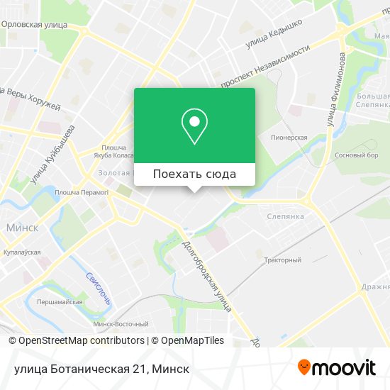 Карта улица Ботаническая 21