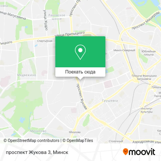 Карта проспект Жукова 3