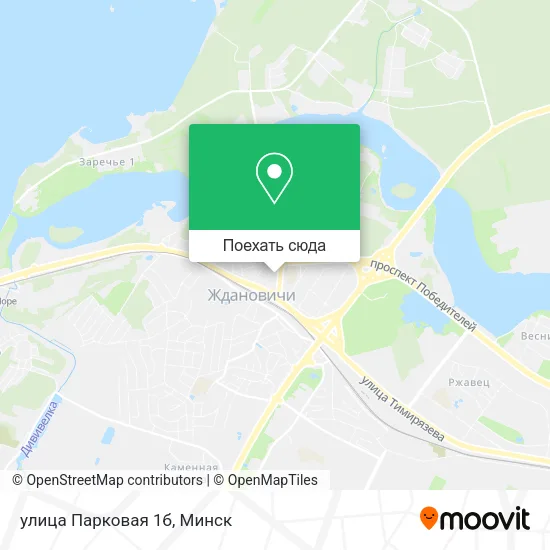 Карта улица Парковая 1б