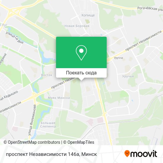 Карта проспект Независимости 146а