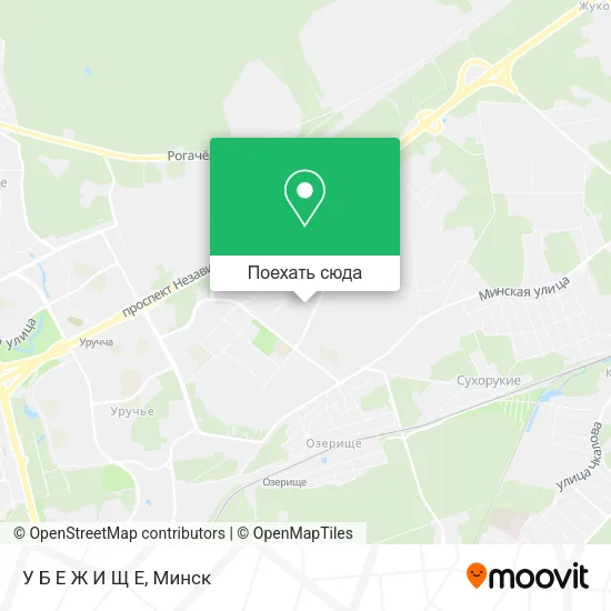 Карта У Б Е Ж И Щ Е