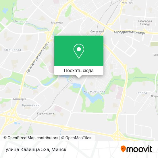 Карта улица Казинца 52а