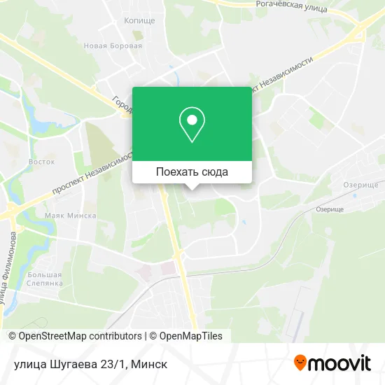 Карта улица Шугаева 23/1
