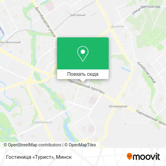 Карта Гостиница «Турист»