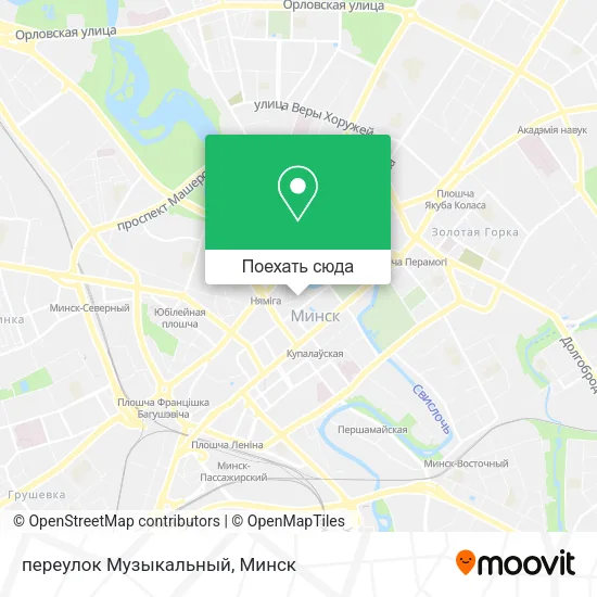 Карта переулок Музыкальный