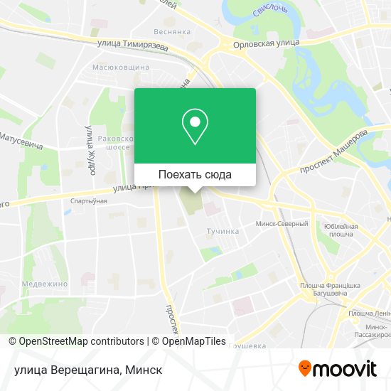 Карта улица Верещагина
