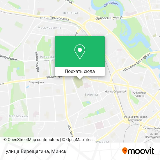 Карта улица Верещагина