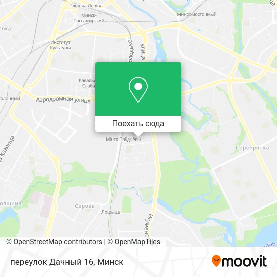Карта переулок Дачный 16