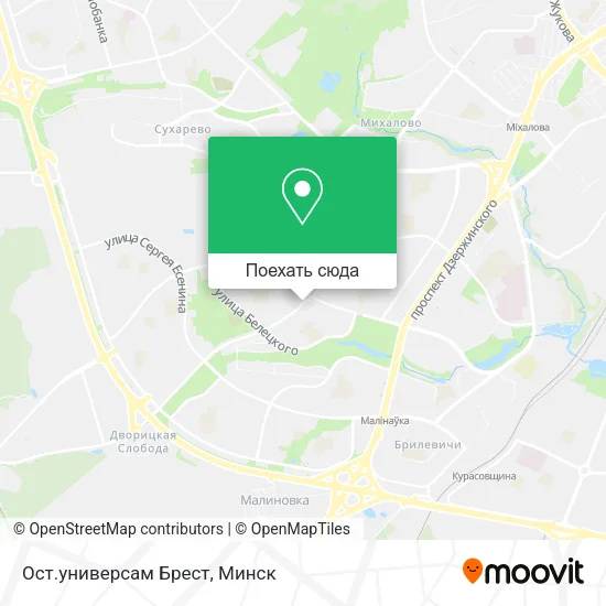 Карта Ост.универсам Брест