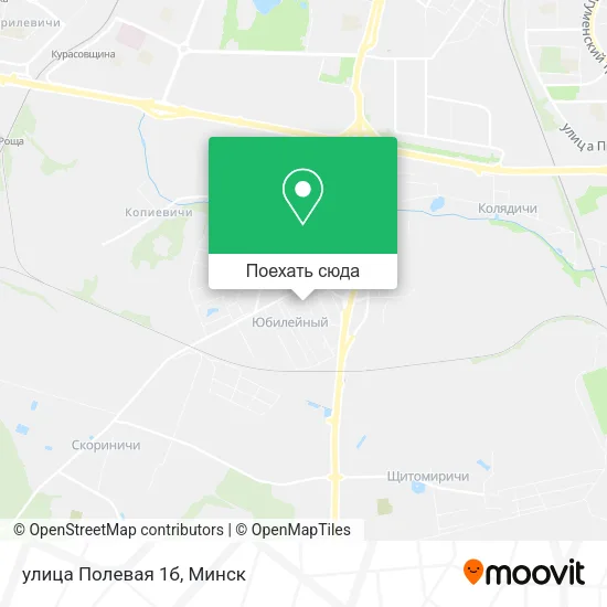 Карта улица Полевая 1б