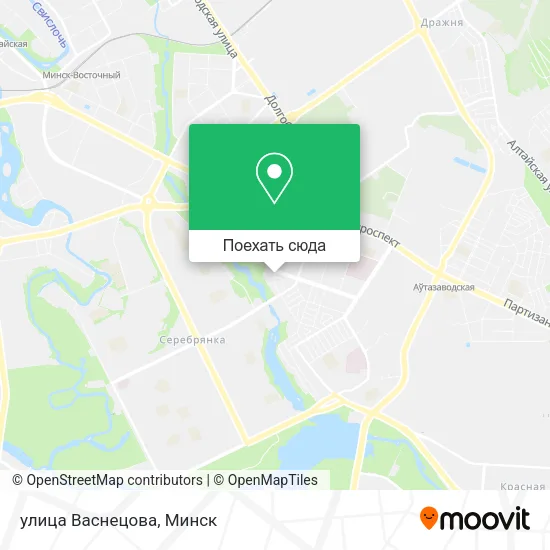 Карта улица Васнецова