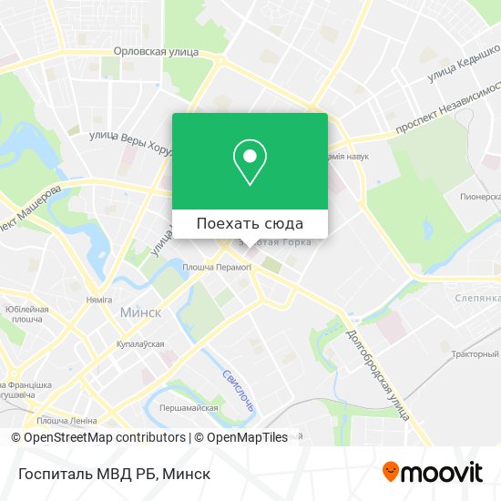 Карта Госпиталь МВД РБ