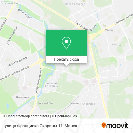 Карта улица Франциска Скорины 11