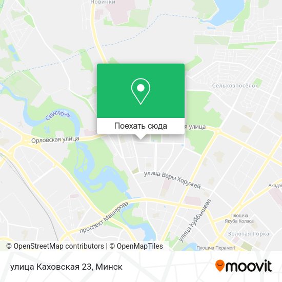 Карта улица Каховская 23