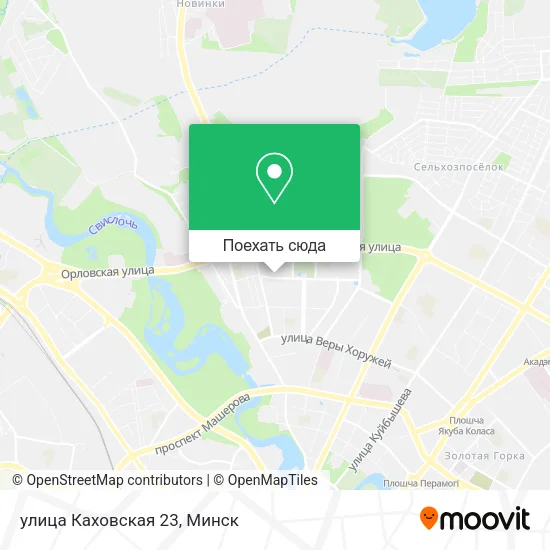 Карта улица Каховская 23