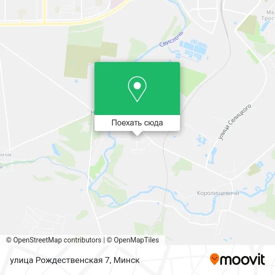 Карта улица Рождественская 7