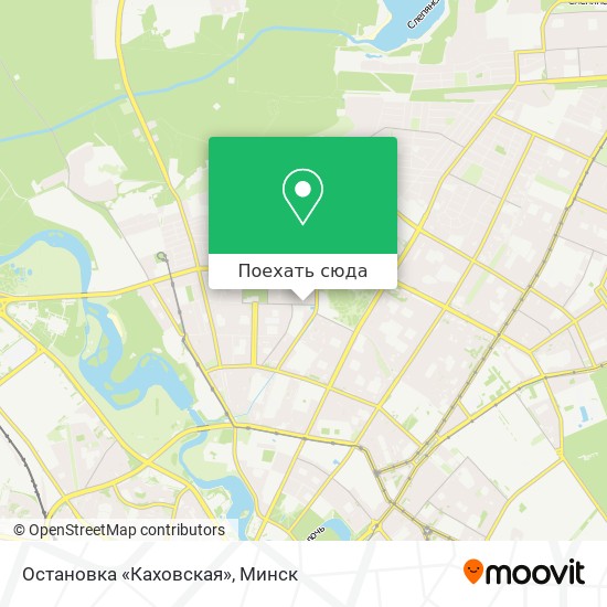 Карта Остановка «Каховская»