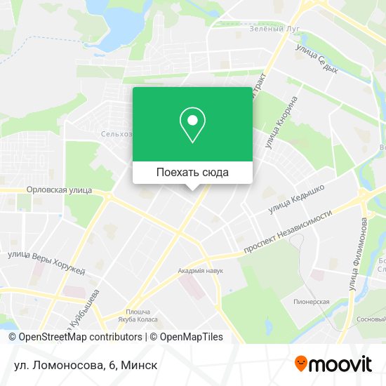 Карта ул. Ломоносова, 6