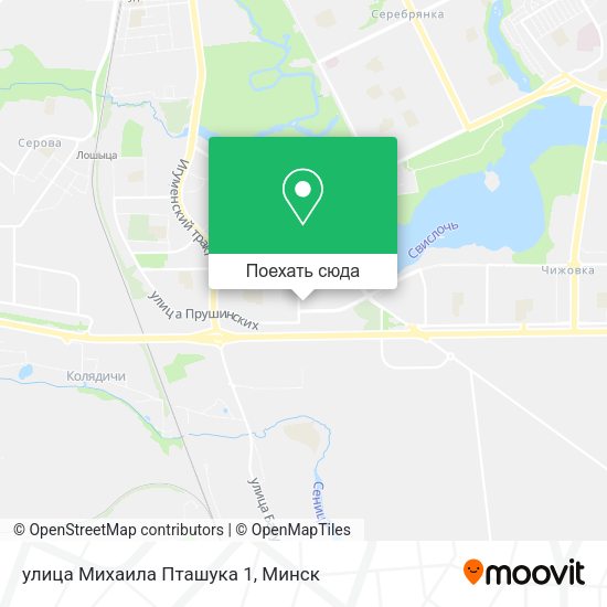 Карта улица Михаила Пташука 1