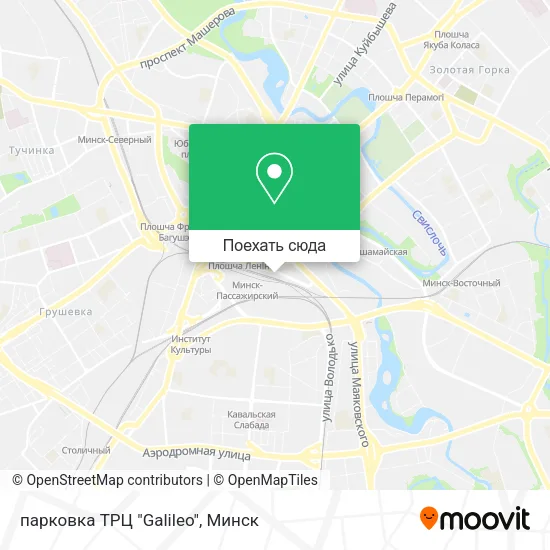 Карта парковка ТРЦ "Galileo"