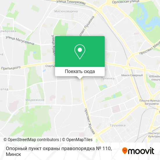 Карта Опорный пункт охраны правопорядка № 110
