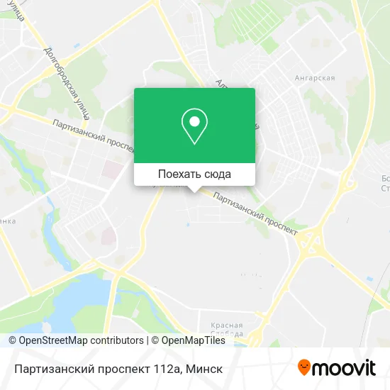 Карта Партизанский проспект 112а