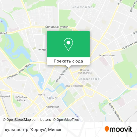 Карта культ.центр "Корпус"