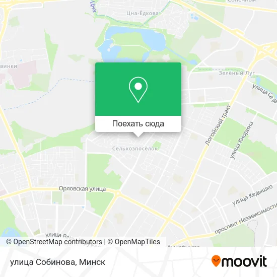 Карта улица Собинова