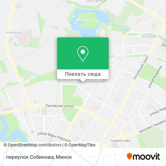 Карта переулок Собинова