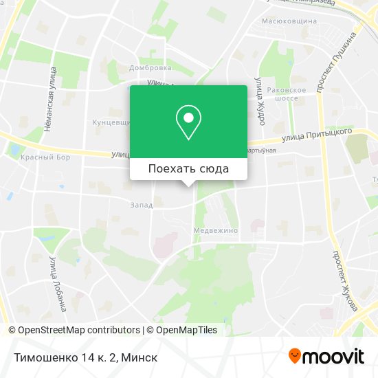 Карта Тимошенко 14 к. 2
