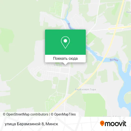 Карта улица Барамзиной 8