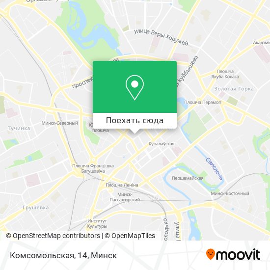 Карта Комсомольская, 14