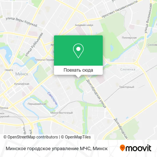 Карта Минское городское управление МЧС