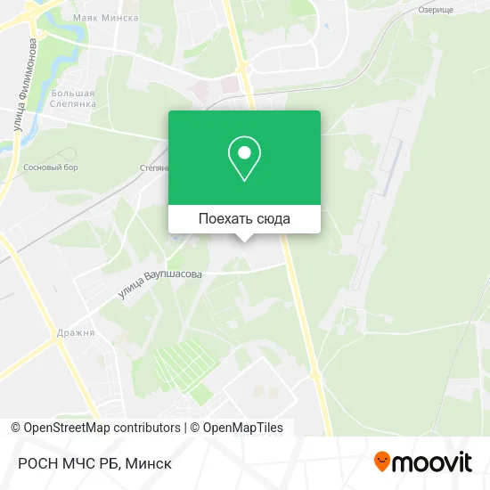 Карта РОСН МЧС РБ