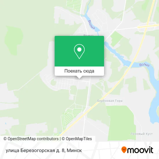 Карта улица Березогорская д. 8