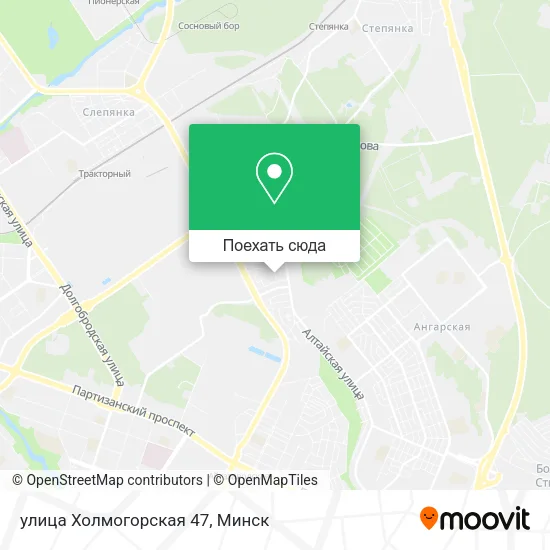 Карта улица Холмогорская 47