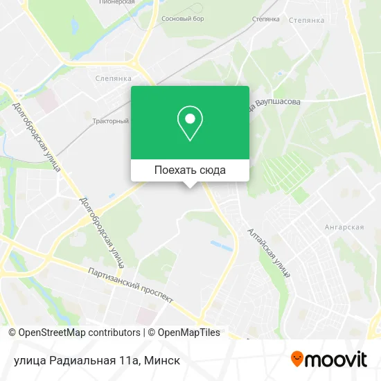 Карта улица Радиальная 11а
