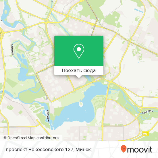 Карта проспект Рокоссовского 127