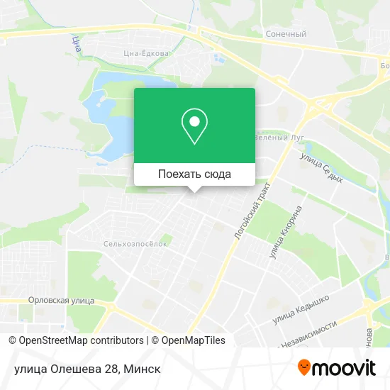 Карта улица Олешева 28