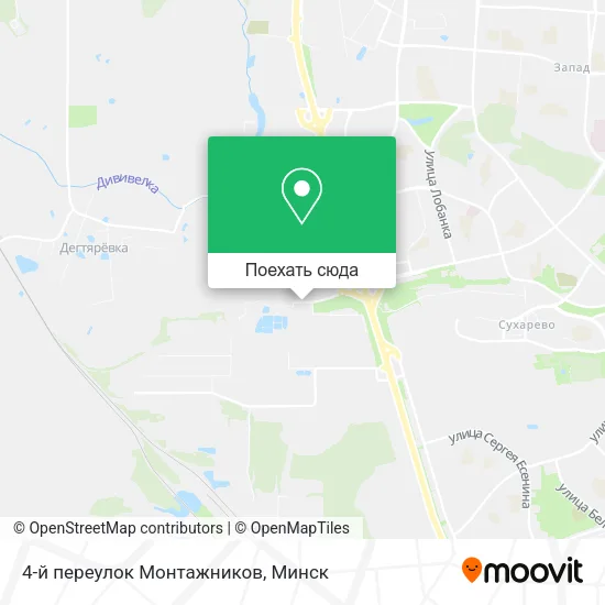 Карта 4-й переулок Монтажников