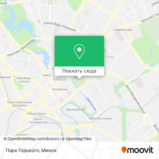 Карта Парк Горького