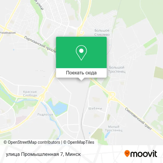 Карта улица Промышленная 7